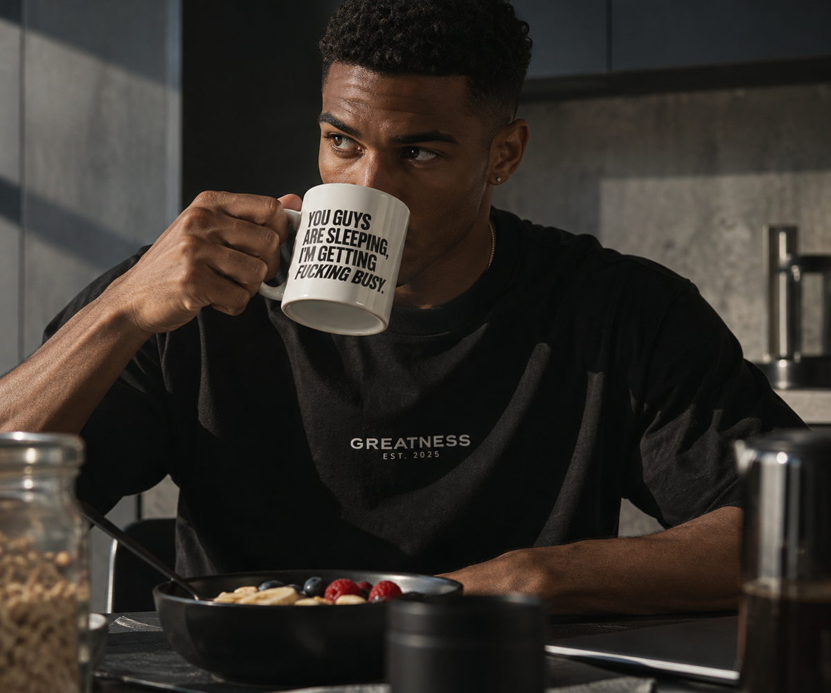 Tazza in ceramica GREATNESS Morning Mug, foto lifestyle