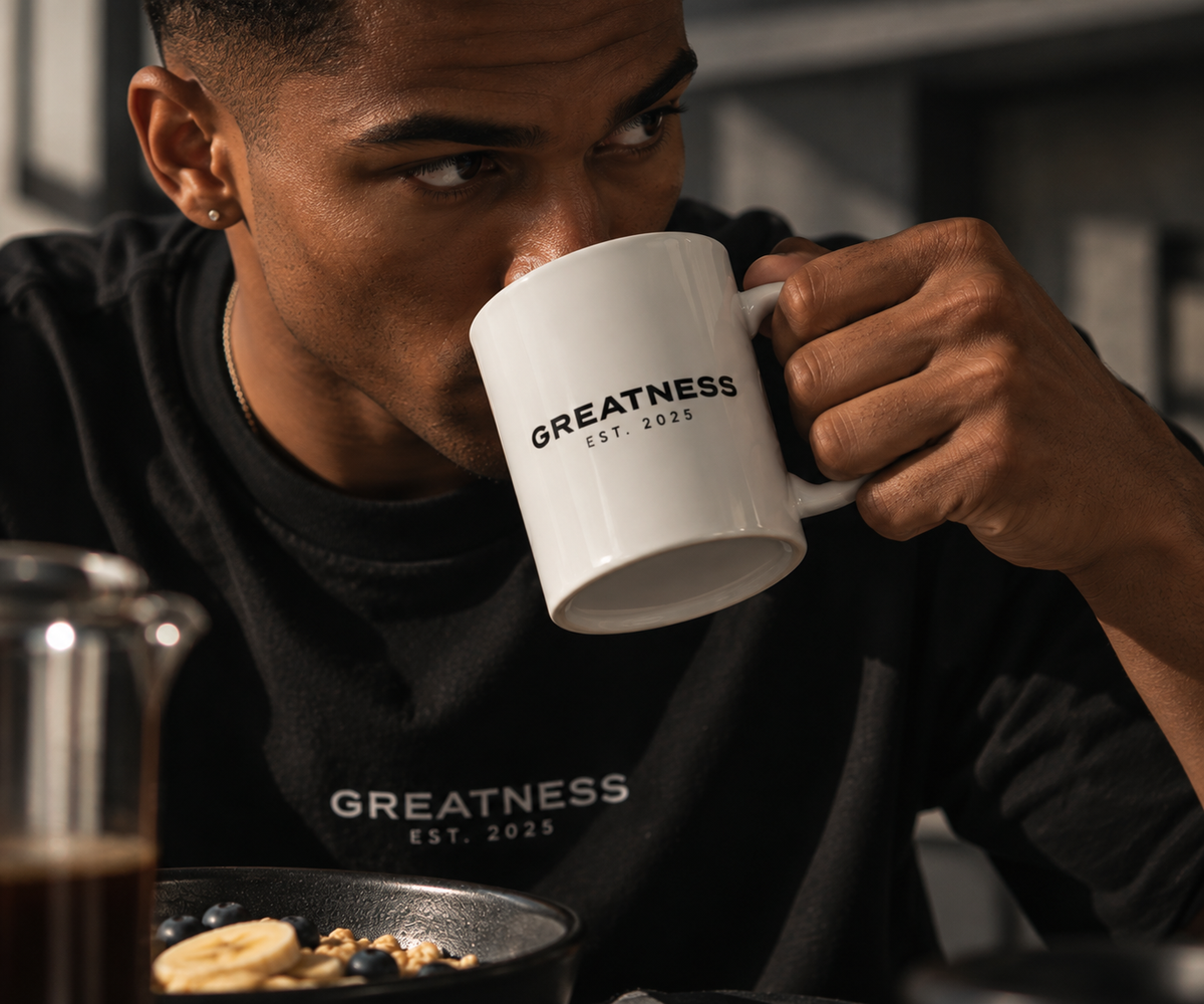 Tazza in ceramica GREATNESS Morning Mug, foto lifestyle