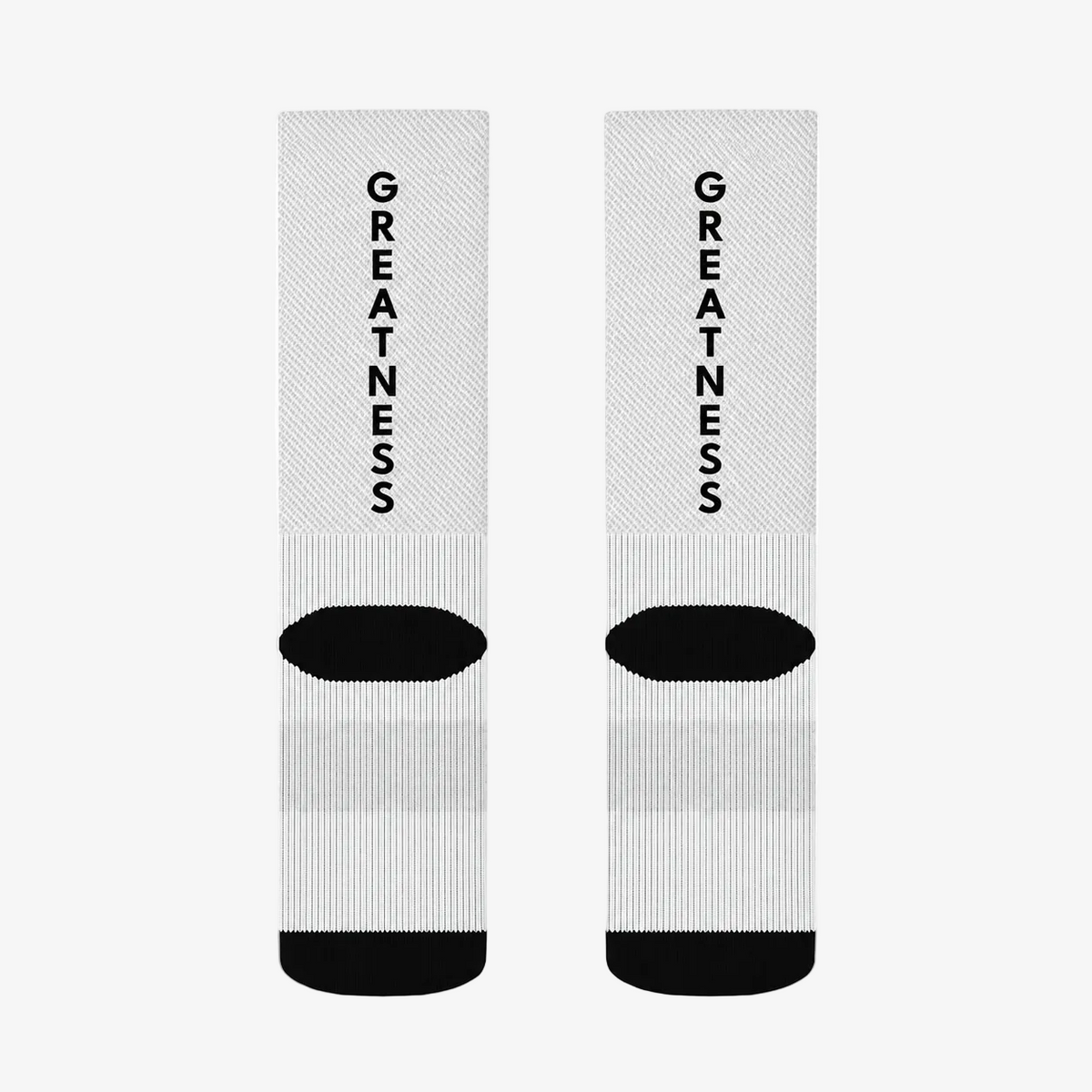 Calzini sportivi a coste GREATNESS Essential in bianco e nero #collection