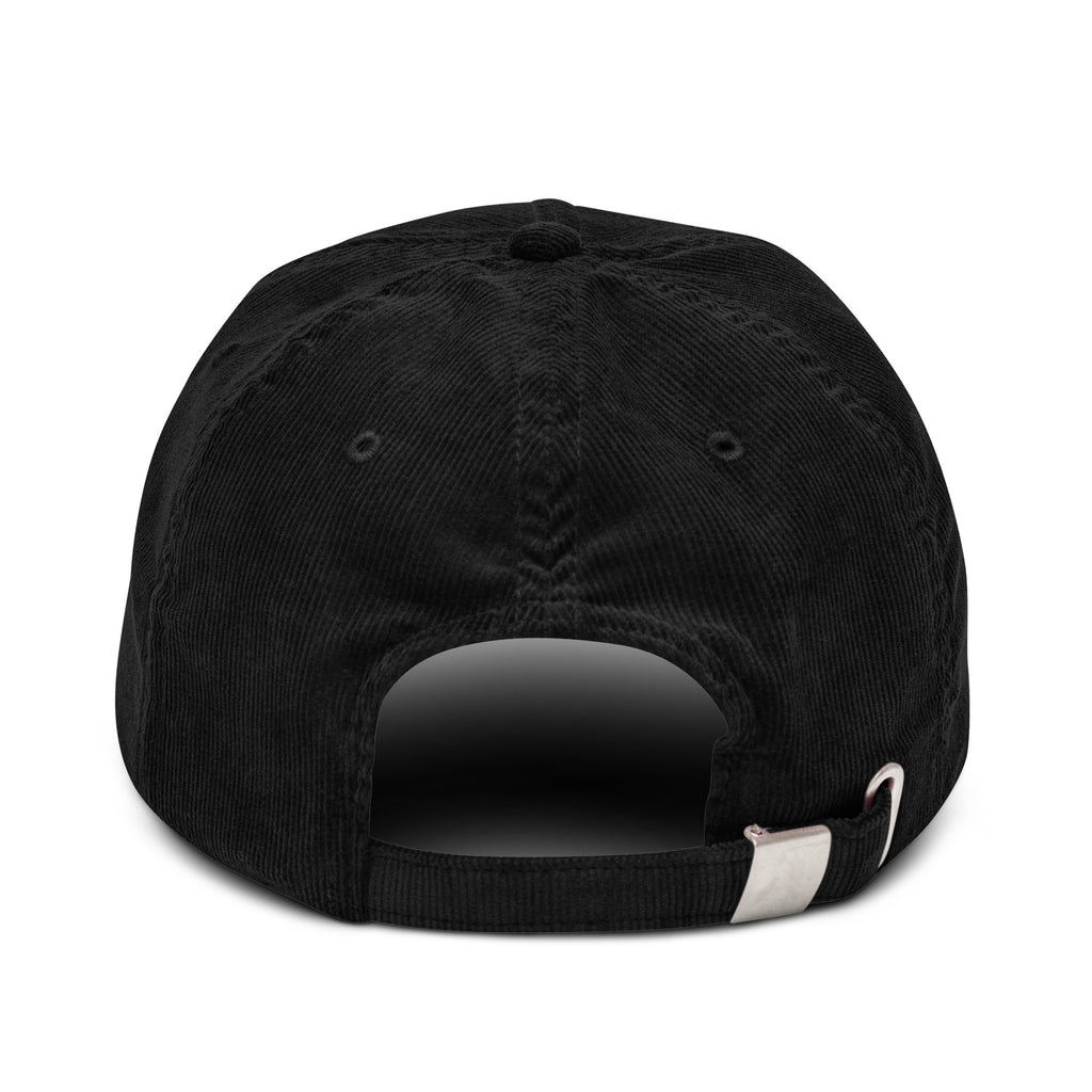 Cappellino in velluto a coste GREATNESS in nero, retro #collection-back