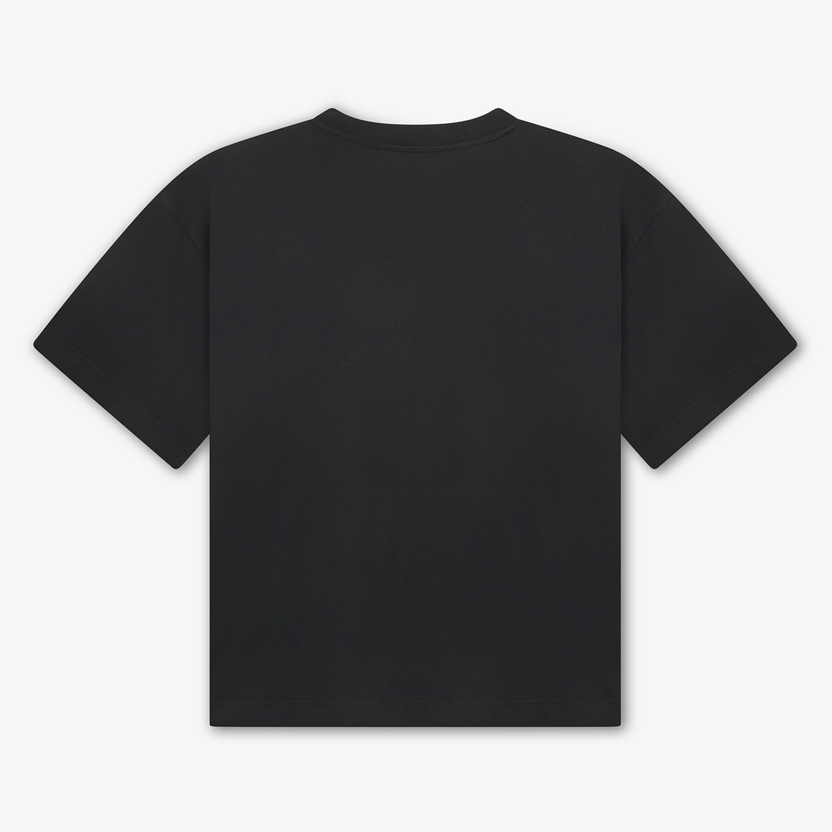 Maglietta boxy GREATNESS Essential Classic in nero, mockup