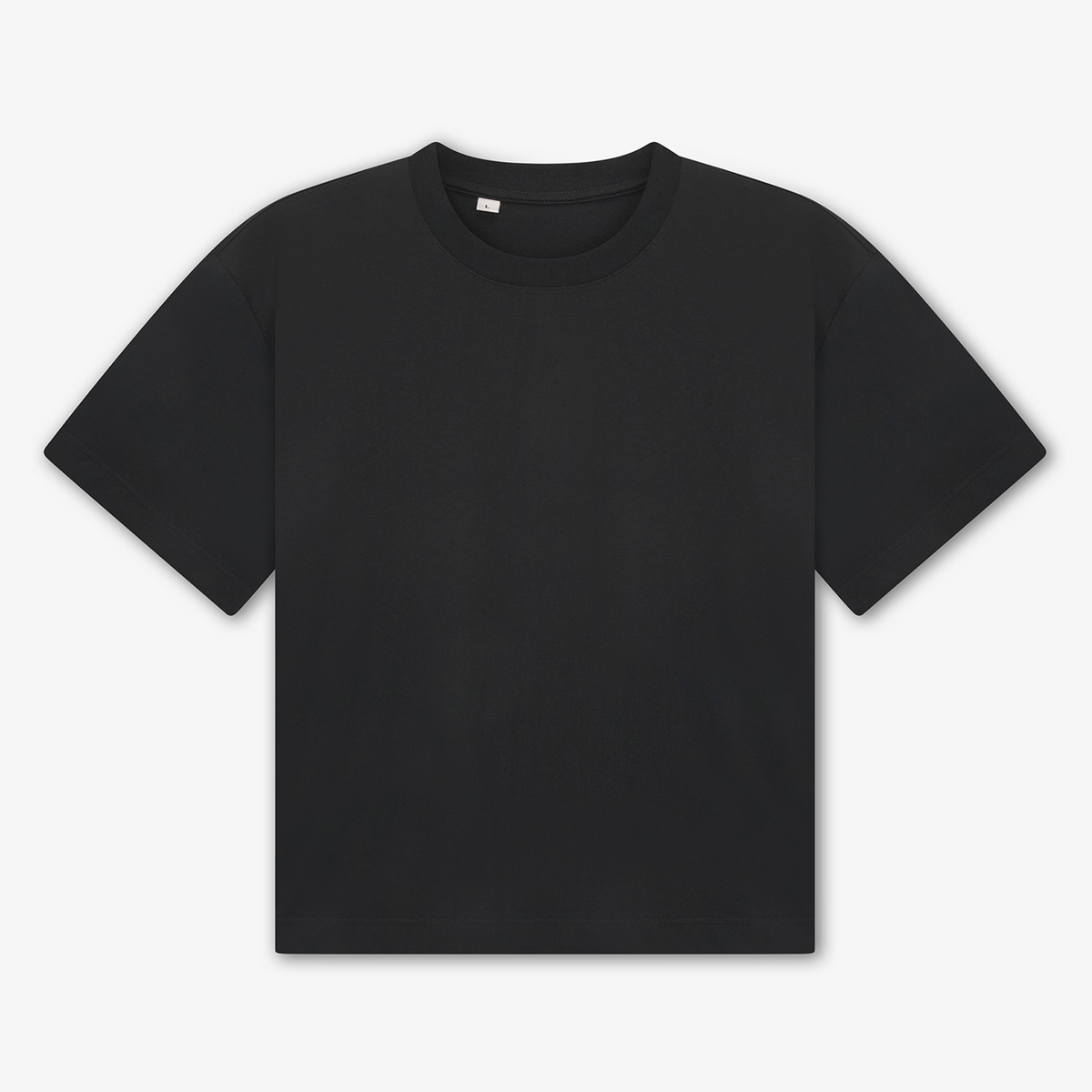 Maglietta boxy GREATNESS Essential Classic in nero, mockup