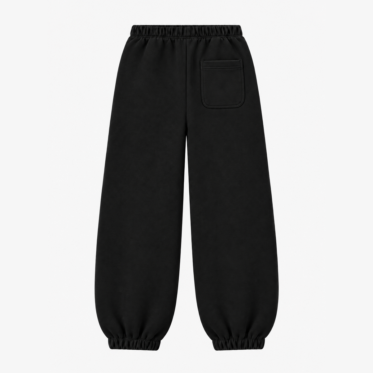 Pantalone tuta streetwear con polsino GREATNESS in nero, mockup