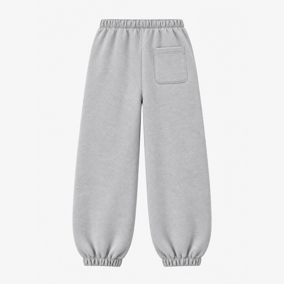 Pantalone tuta streetwear con polsino GREATNESS in grigio, mockup